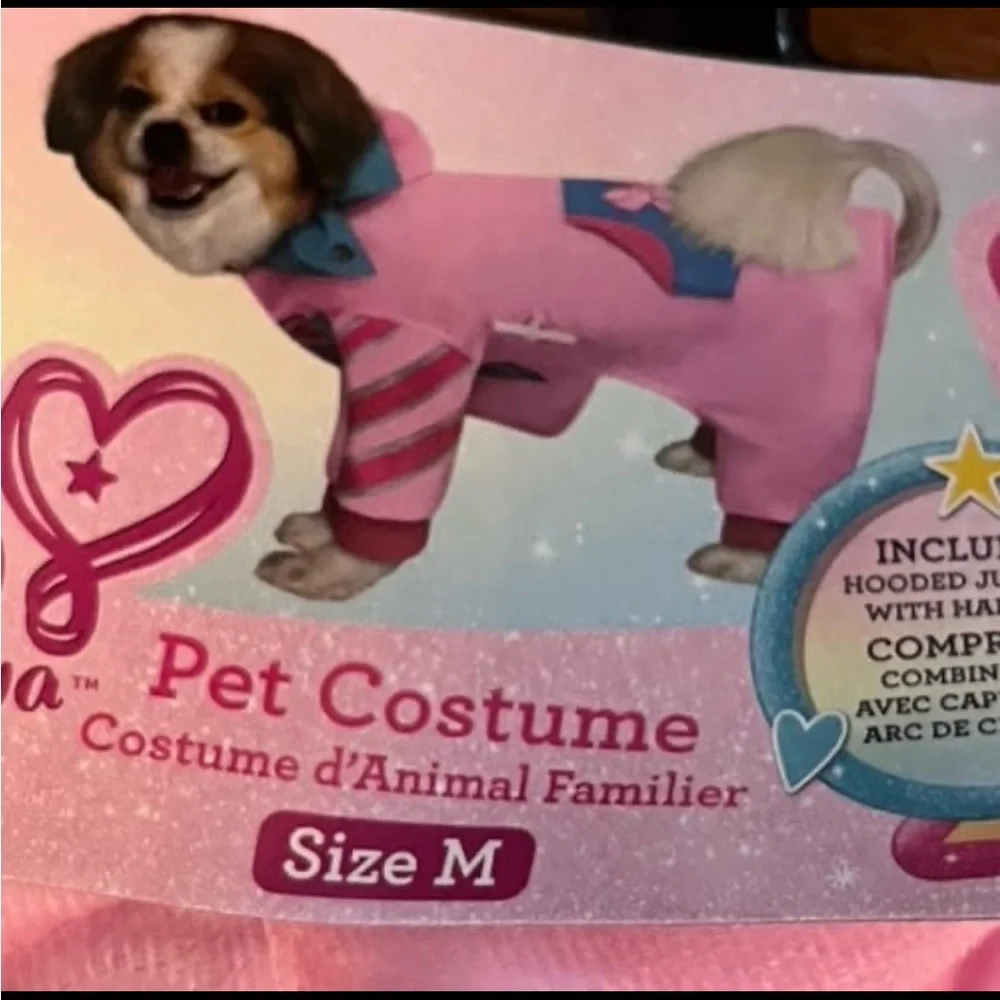 NWT - nickolodeon jojo siwa hooded pet costume medium